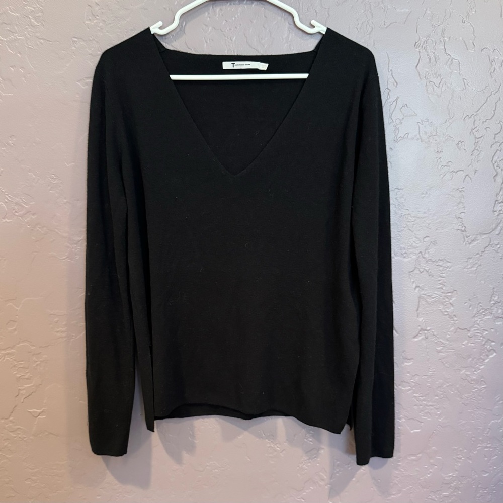 Alexander Wang Black V-Neck Sweater
